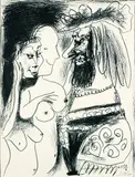 Pablo Picasso, 3. Bll.: Colombe volant (2). Le vieux roi, Lithograph