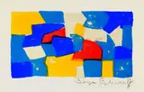 Serge Poliakoff, Composition bleue, rouge et jaune