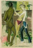 Max Ackermann, Figurenstudie, 1925, Chalk