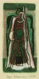 Max Ackermann, Figurenstudie, 1934, Colour chalk
