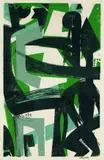 Das Fest by HAP Grieshaber, 1968, Woodcut printed in colours, sold Jun 2003
