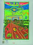 Straße der Überlebenden by Friedensreich Hundertwasser, 1971, Silkscreen printed in colours, sold Jun 2003