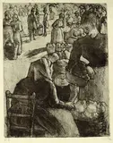 Camille Pissarro, Marché aux légumes, à Pontoise