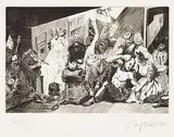 Alfred Hrdlicka, The Rake´s Progress, 1970, Etching