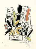 Fernand Léger, Chevreuse nout, 1951, Silkscreen printed in colours