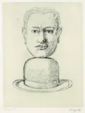 René Magritte, Ohne Titel, 1968, Etching