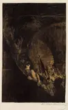 Bewaffnung in einem Gewölbe by Käthe Kollwitz, 1902, Lithograph, sold Jun 2003