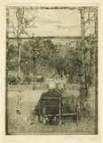 Im Mai by Heinrich Vogeler, 1897, Radierung und Aquatinta auf Japan, sold Jun 2003
