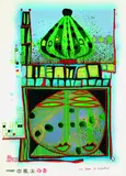 Homo Humus come va how do you do by Friedensreich Hundertwasser, 1984, Silkscreen, sold Jun 2003