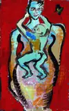 Elvira Bach, Selbstbildnis mit Kind