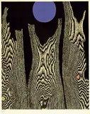 Max Ernst, Forêt et Soleil - Der Bretterwald, 1956, Farbfotolithografie auf Bütten