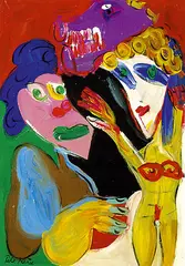 Peter Robert Keil, Bauchtanzclub, 2002, Acrylic on canvas