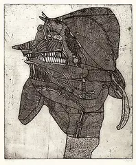 Elvira by Horst Janssen, 1958, Etching, sold Jun 2003