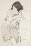 Ernst Hassebrauk, Sitzende, Pencil