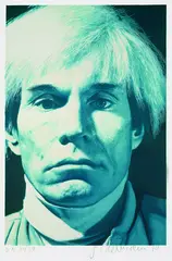 Gottfried Helnwein, Andy Warhol, 1990, Silkscreen printed in colours
