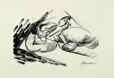 Umberto Boccioni, Schnelligkeit, 1914, Lithograph