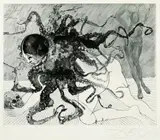 Medusa by Salvador Dalí, 1963, Drypoint, sold Jun 2003
