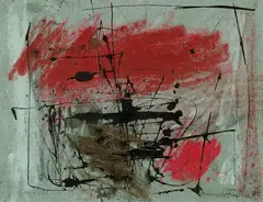 Arnold Fiedler, Soir d'été, 1962, Tempera