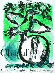 Oiseau vert by Marc Chagall, 1962, Lithograph printed in colours, sold Jun 2003