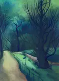 Christian Arnold, Dämmerung, 1927, Watercolour
