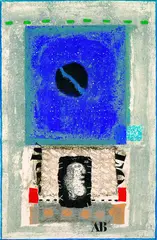 James Coignard, Ouverture Bleue, 1979, Aquatint printed in colours