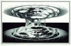 Rudolf Hausner, 3 Bll.: Adam warum zitterst Du? Adam gegensätzlich. Adams Pyramide, 1970, Lithograph