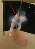 Francis Bacon, Akt vor dunklem Hintergrund