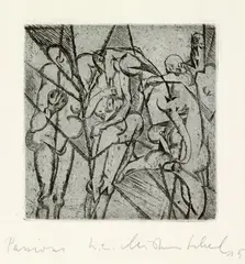 Christian Schad, Passions, 1915, Etching