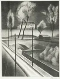 Alexander Kanoldt, Rauhreif (oder Frost), 1923, Lithograph