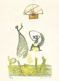 Max Ernst, Aus: Lewis Carrolls Wunderhorn, 1970, Lithograph printed in colours