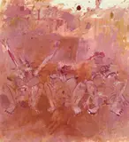 Louis Cane, Drei weibliche Akte, 1981, Oil