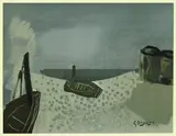 Georges Braque, 2 Bll.: Marine. Figur, Lithograph printed in colours