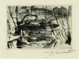 Lovis Corinth, Der neue See, 1920, Drypoint