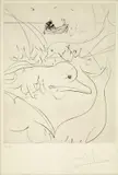 3 Bll.: Der Sturz. Die Apotheose. Delphine by Salvador Dalí, 1974, Drypoint, sold Jun 2003