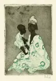 Emil Orlík, Sudanesin mit Kind