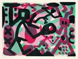 Figürliche Komposition by A. R. (d. i. Ralf Winkler) Penck, Aquatint, sold Jun 2003
