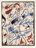 André Masson, Aus: Magie Quotidienne, 1968, Woodcut printed in colours