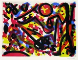 Figürliche Komposition by A. R. (d. i. Ralf Winkler) Penck, Aquatint, sold Jun 2003