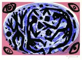 Kleine Komposition by A. R. (d. i. Ralf Winkler) Penck, Colour etching, sold Jun 2003