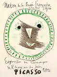 Pablo Picasso, Maison de la Pensée Française. Exposition des Céramiques, 1958, Lithograph printed in colours