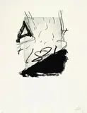 Antoni Tàpies, Aus: Un fragment de statue dans l'herbe d'un enclos encore désert, 1984, Aquatint