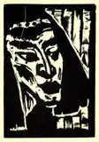 Emil Nolde, 3 Bll.: Ägypterin I. Vier Masken. Fünf Masken, 1910, Woodcut