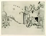 Marc Chagall, Aus: Nicolas Gogol, Les ames Mortes, 1923, Etching
