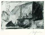 Alfred Hrdlicka, 5 Bll. Verschiedene Motive, 1969, Etching