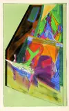 Jacques Villon, Le Fauteuil, Lithograph printed in colours
