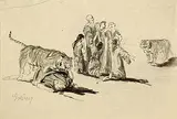 Otto Greiner, Angriff der Tiger, Indian ink