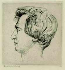 Hermann Struck, Bildnis Heinrich Heine, Etching