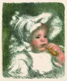 L'enfant au biscuit (Jean Renoir) by Pierre-Auguste Renoir, 1898, Lithograph printed in colours, sold Mar 2003