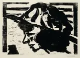 Emil Nolde, Junges Mädchen I, 1912, Woodcut