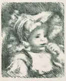 L'enfant au biscuit (Jean Renoir) by Pierre-Auguste Renoir, 1898, Lithograph, sold Mar 2003